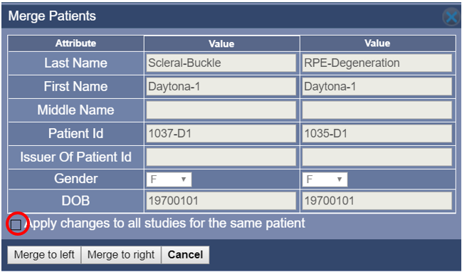 OA Merge Patients Apply To All